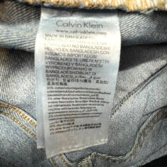 Calvin Klein Womens High Waist Legging Jeans 28 Blue Distressed Skinny Stretch - Picture 8 of 12